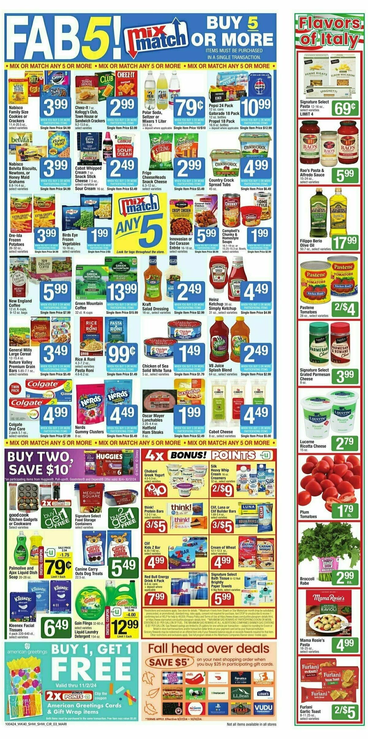 Shaw's Weekly Ad from October 4