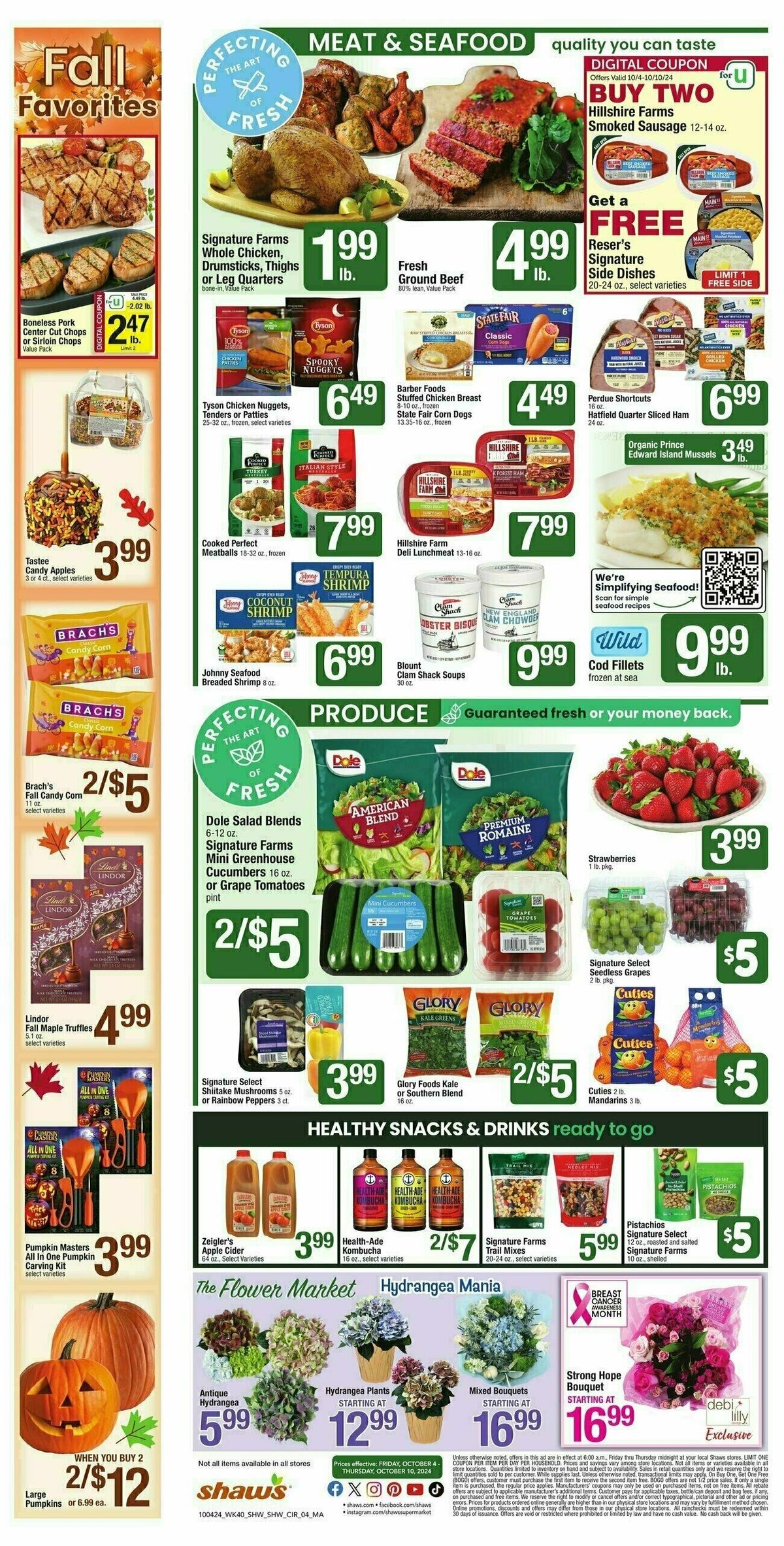 Shaw's Weekly Ad from October 4