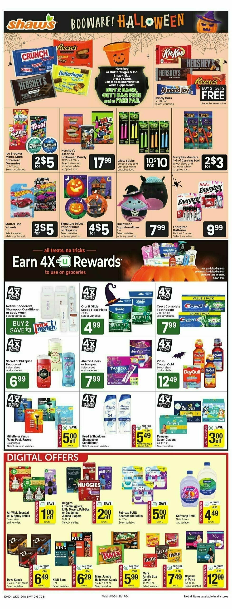 Shaw's Weekly Ad from October 4