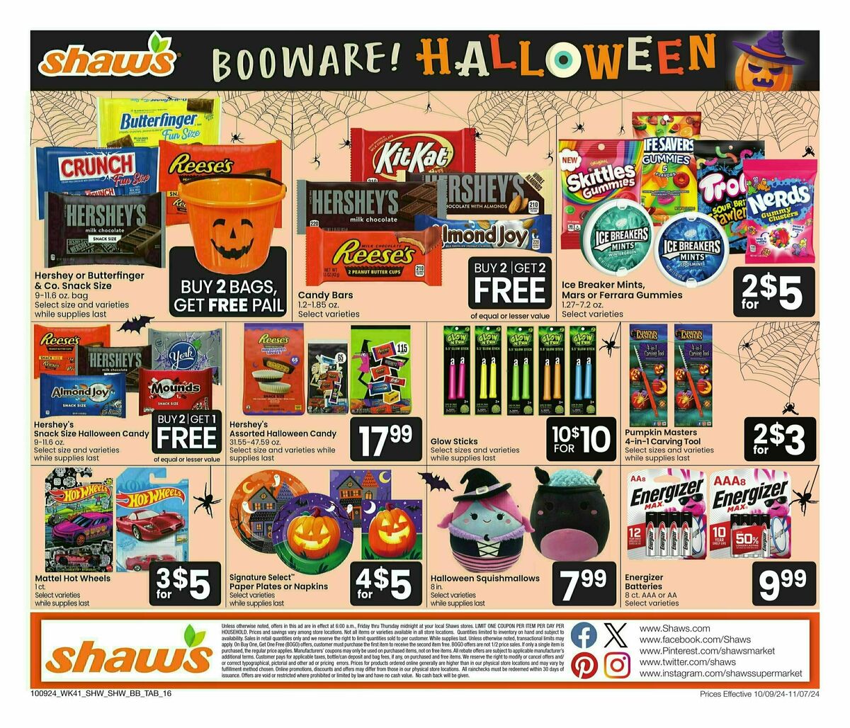 Shaw's Big Book of Savings Weekly Ad from October 9