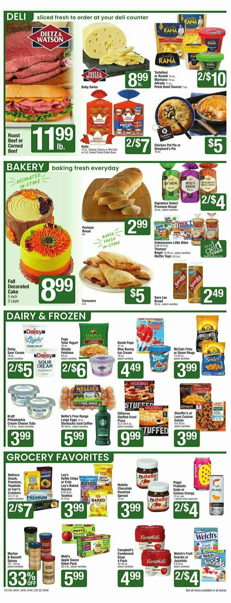 Shaw's Weekly Ad from October 11