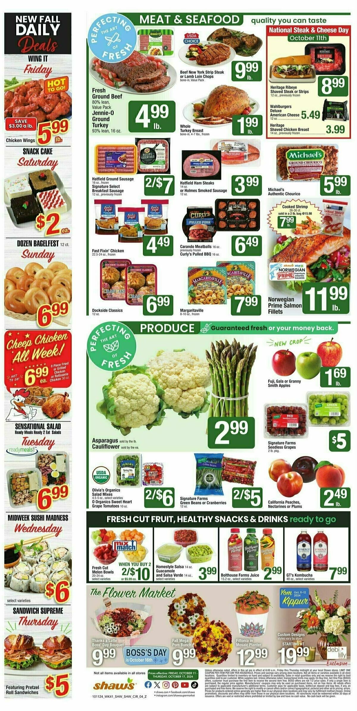 Shaw's Weekly Ad from October 11