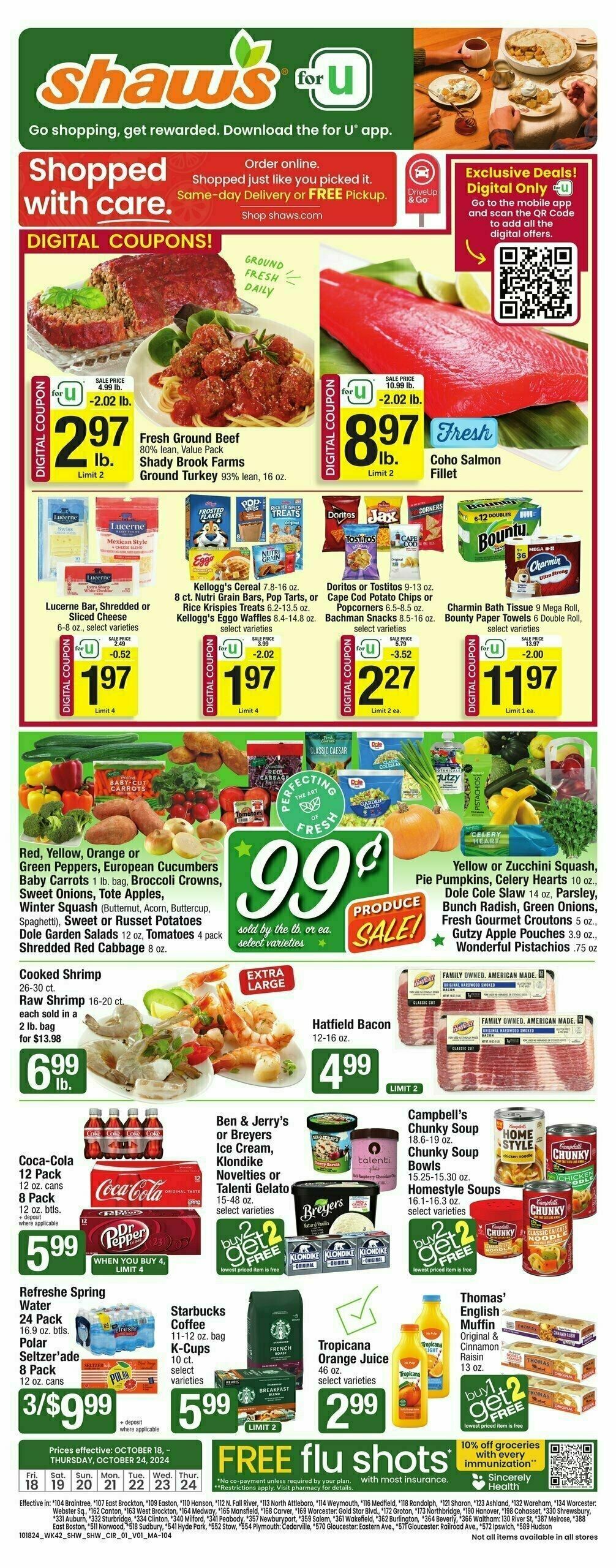 Shaw's Weekly Ad from October 18