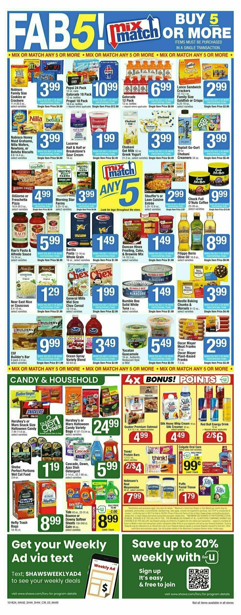 Shaw's Weekly Ad from October 18