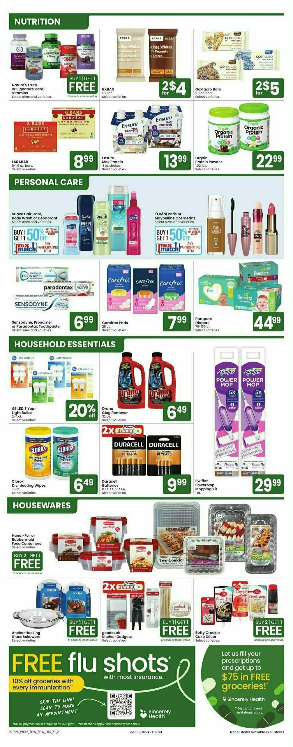 Shaw's Weekly Ad from October 18