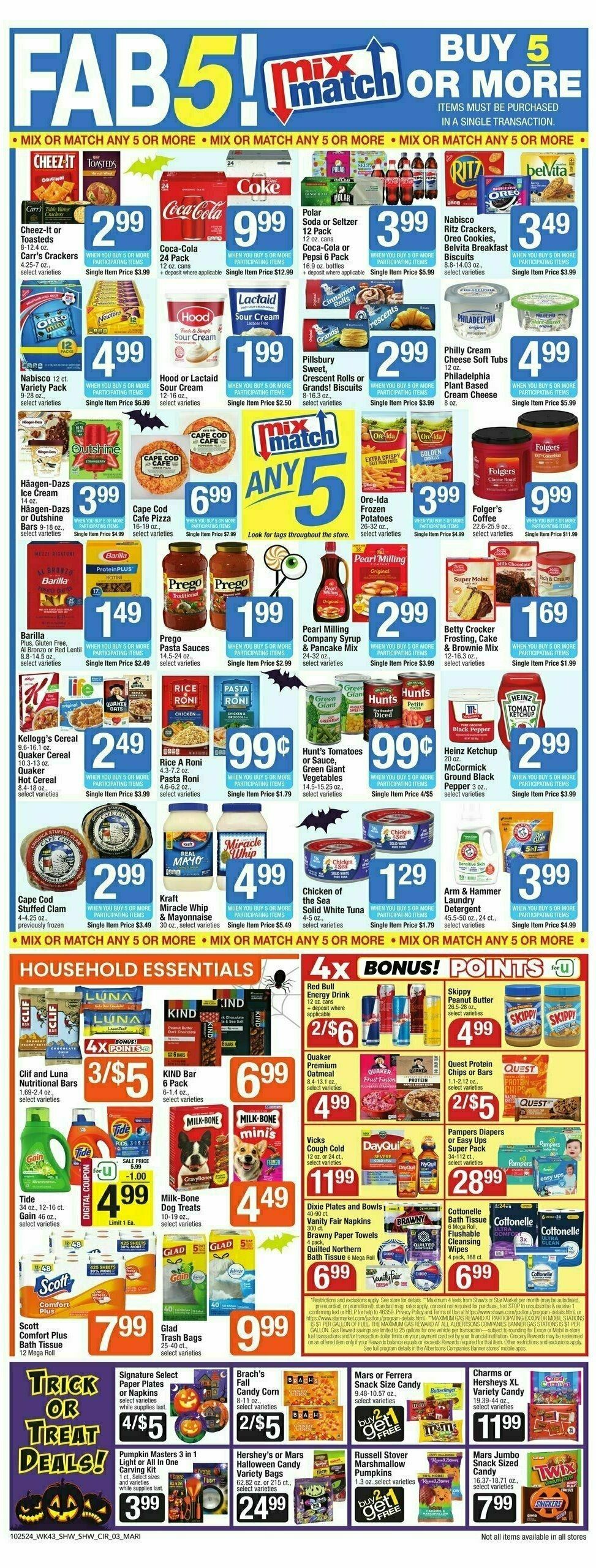 Shaw's Weekly Ad from October 25