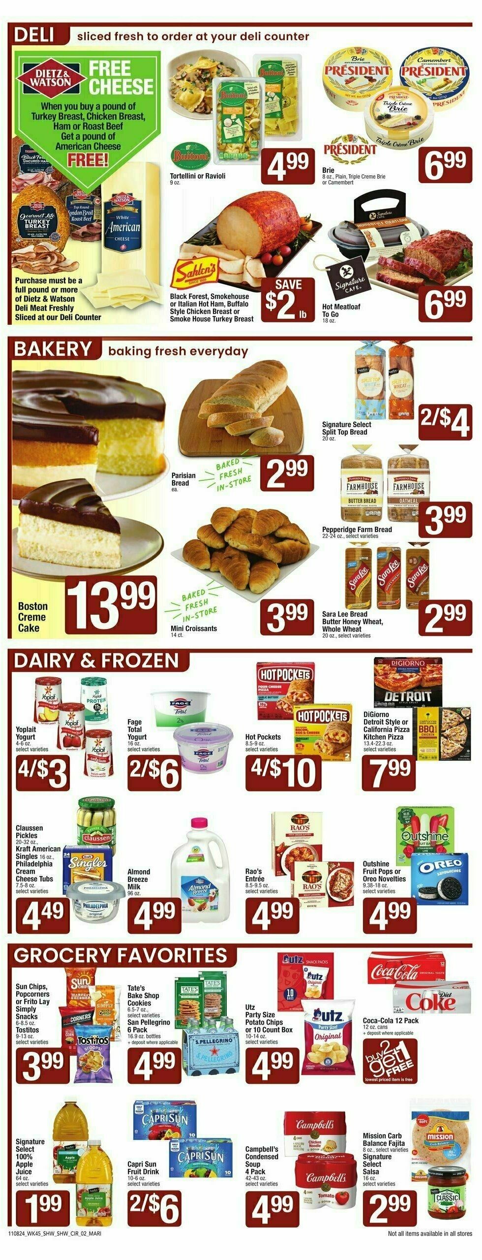 Shaw's Weekly Ad from November 8