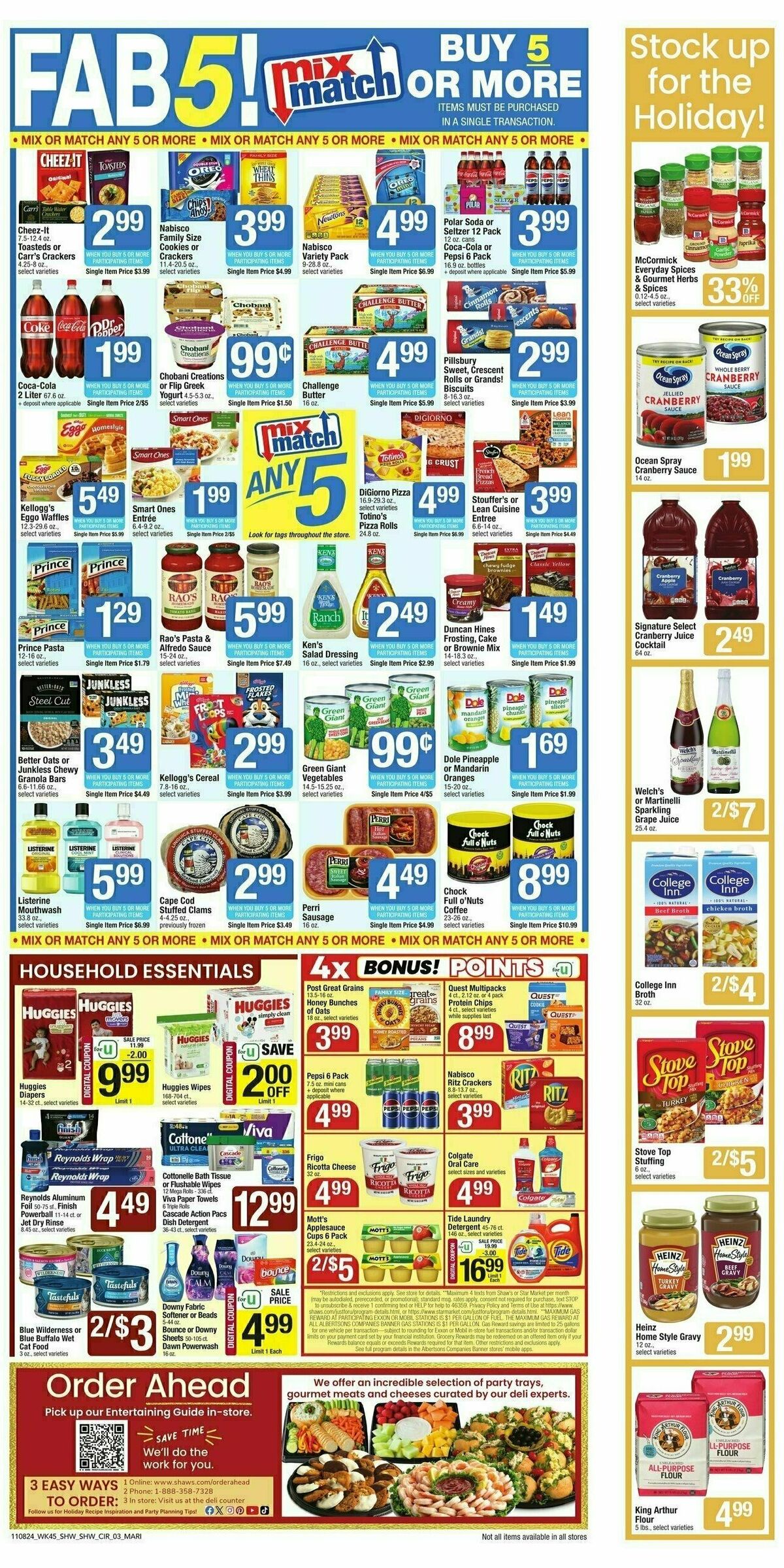 Shaw's Weekly Ad from November 8