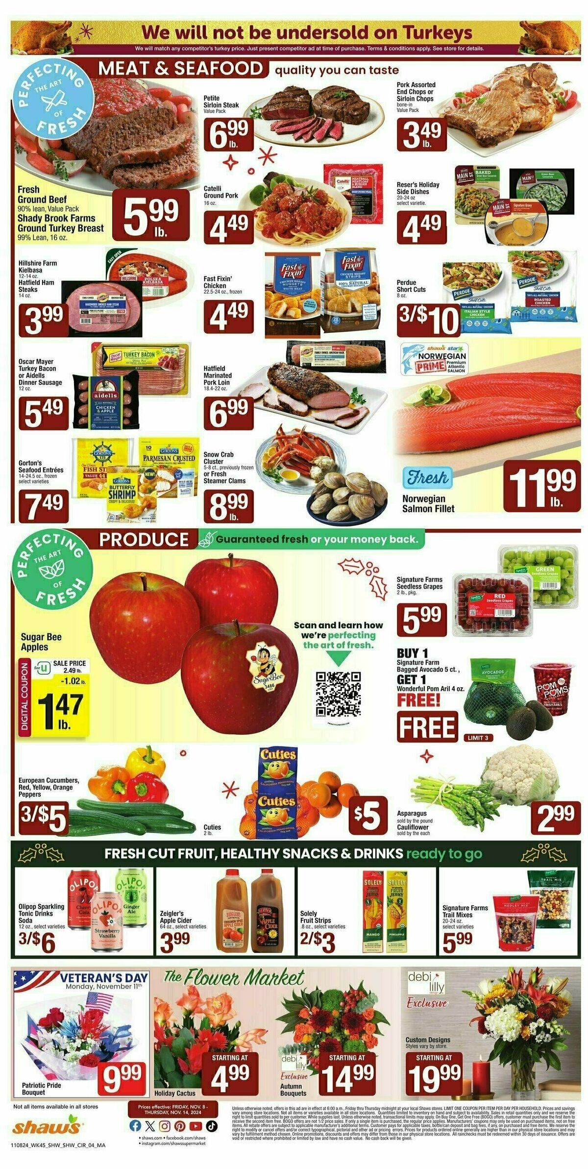 Shaw's Weekly Ad from November 8