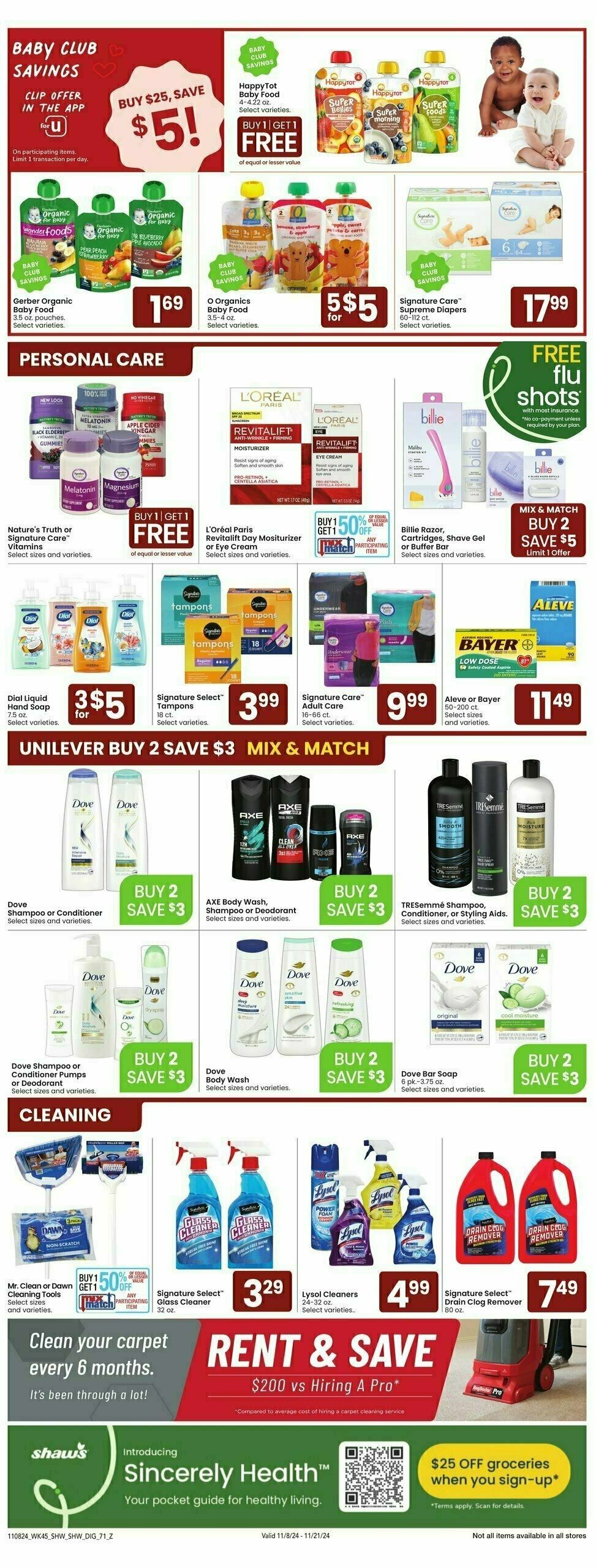 Shaw's Weekly Ad from November 8