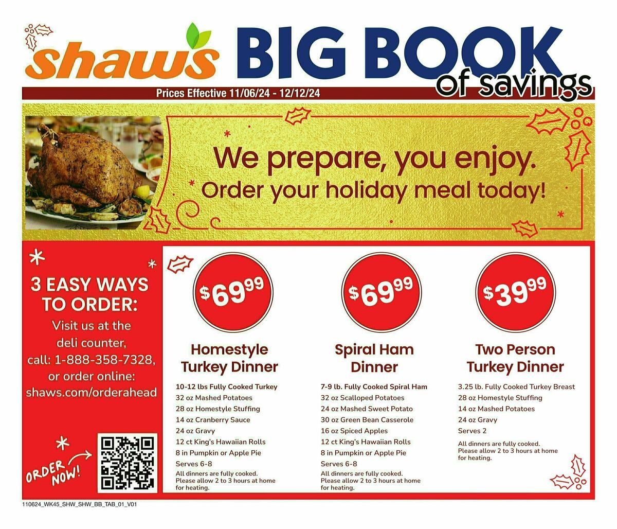 Shaw's Big Book of Savings Weekly Ad from November 6