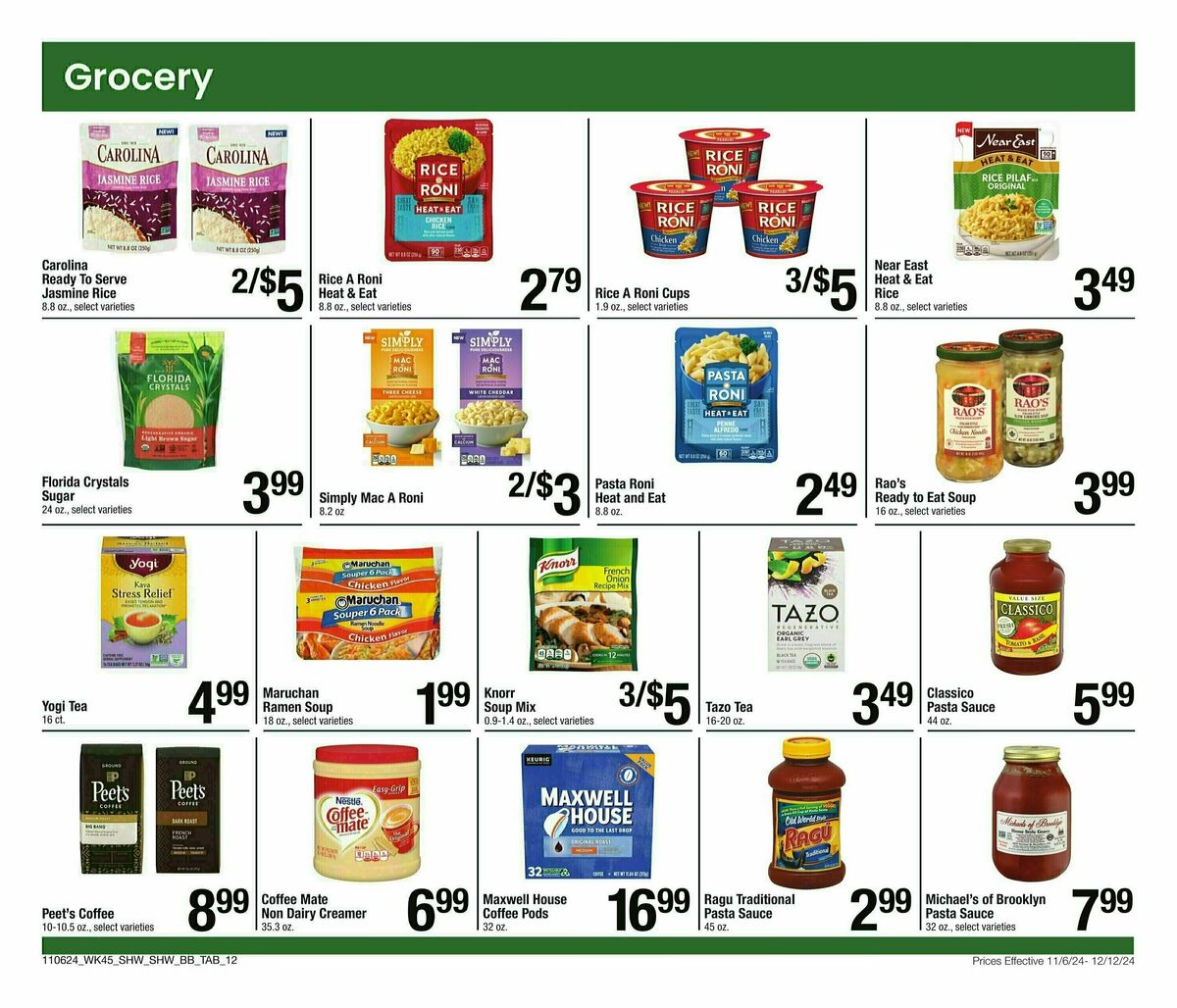 Shaw's Big Book of Savings Weekly Ad from November 6