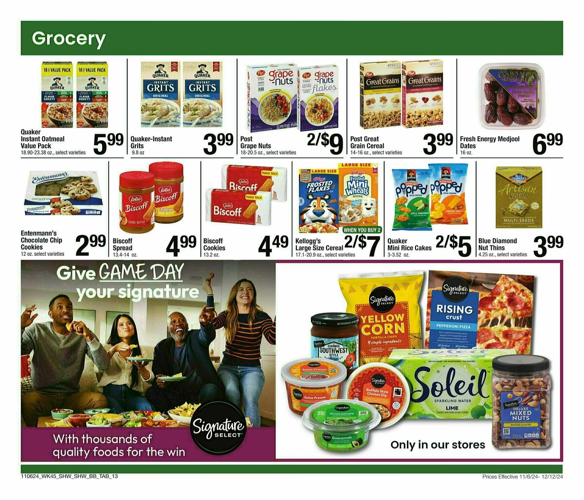 Shaw's Big Book of Savings Weekly Ad from November 6