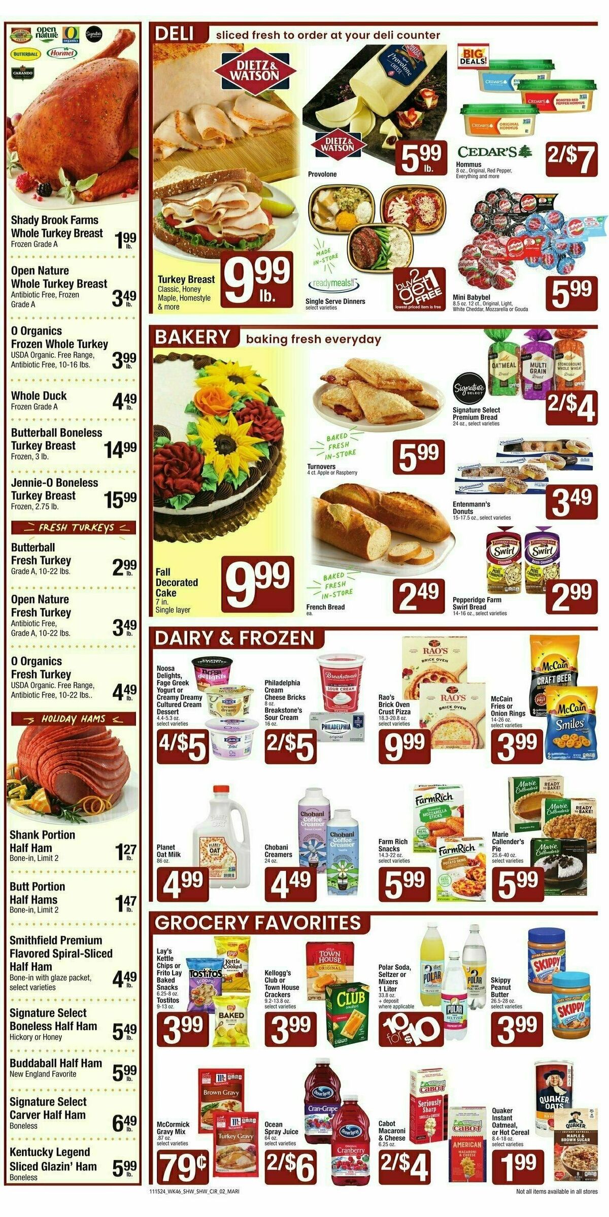 Shaw's Weekly Ad from November 15