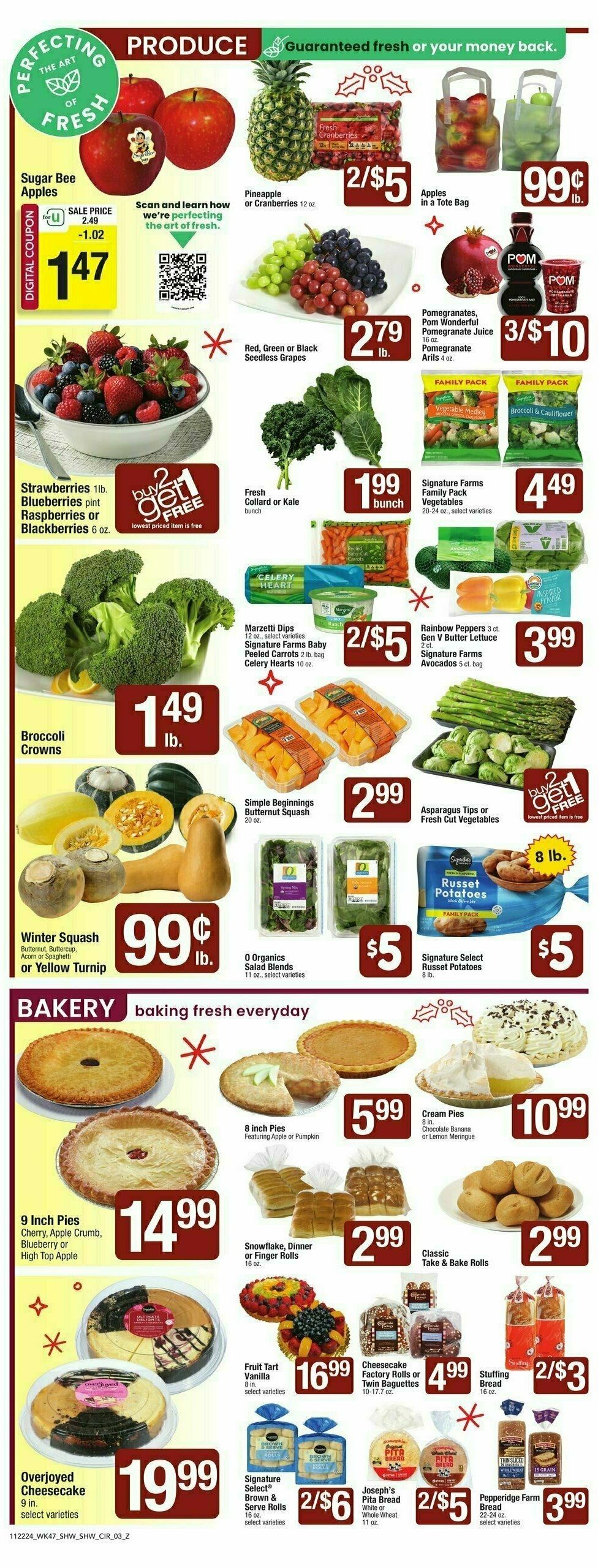 Shaw's Weekly Ad from November 22