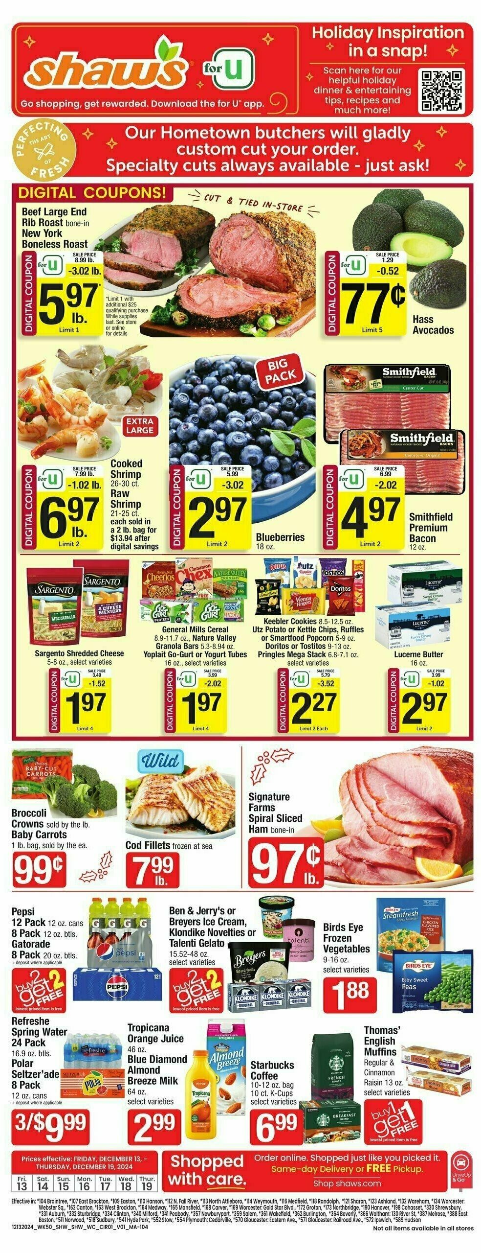 Shaw's Weekly Ad from December 13