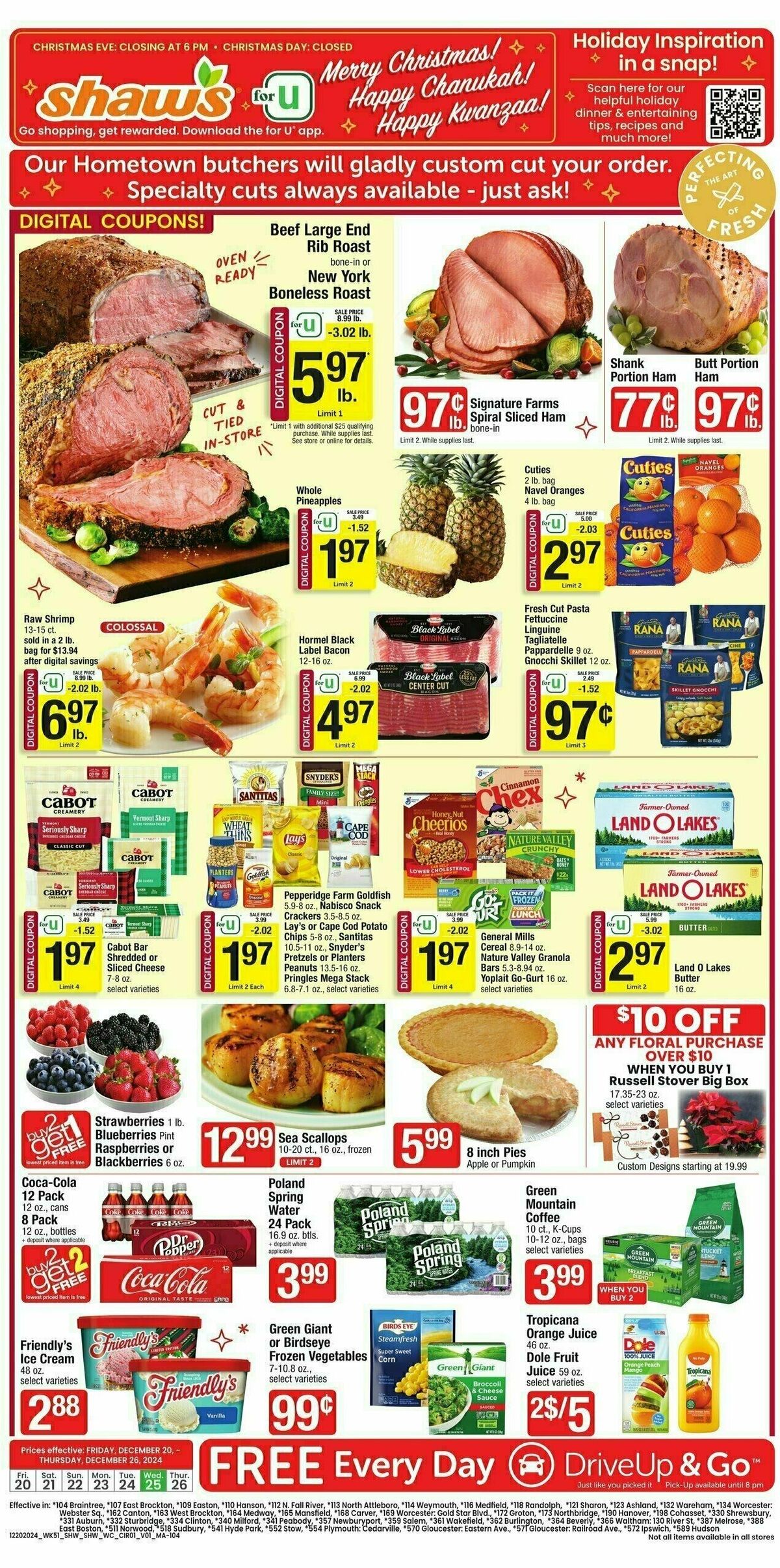 Shaw's Weekly Ad from December 20