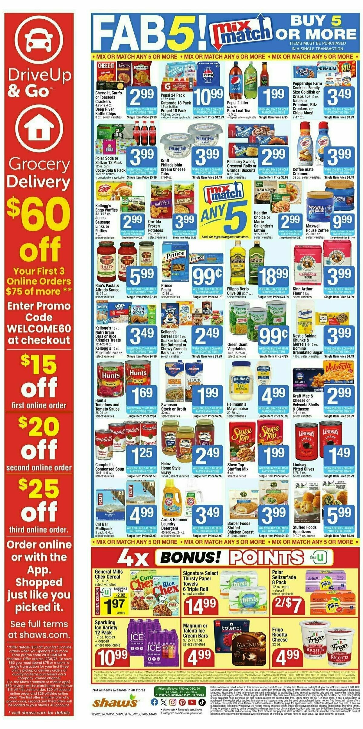 Shaw's Weekly Ad from December 20