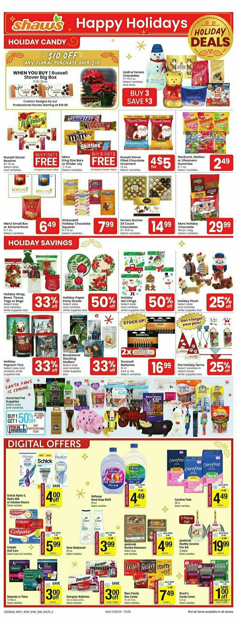 Shaw's Weekly Ad from December 20