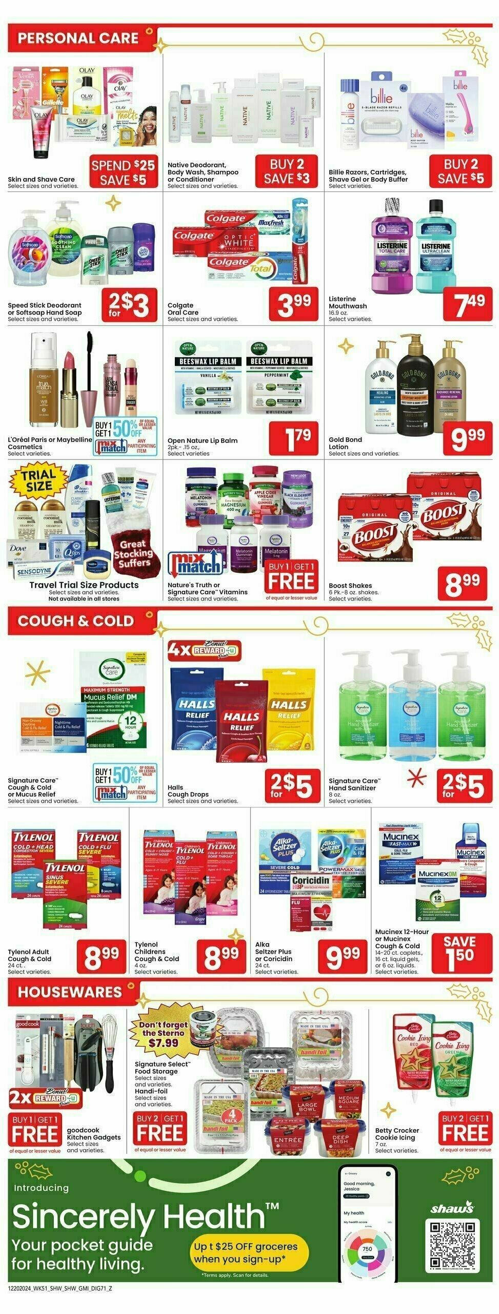 Shaw's Weekly Ad from December 20