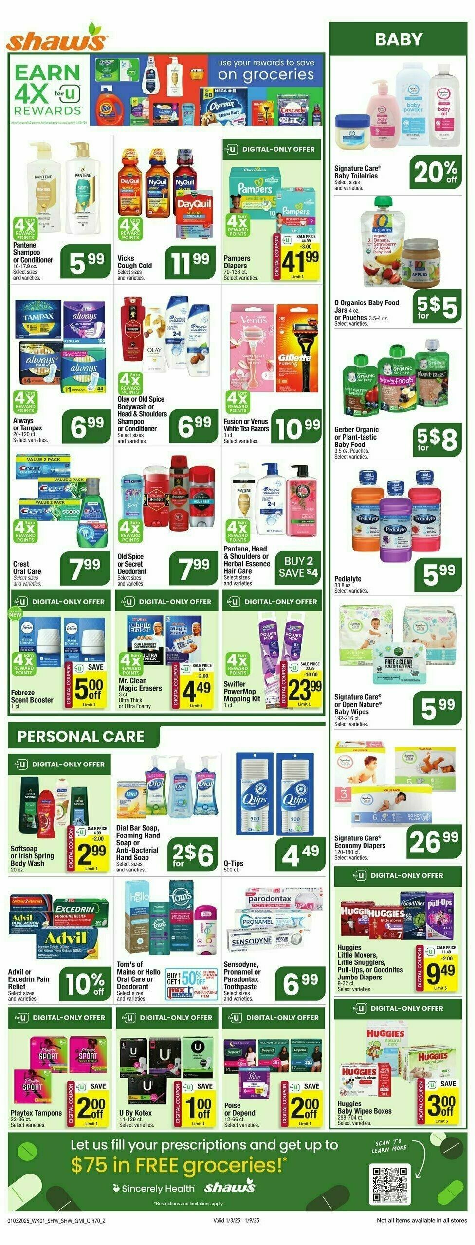 Shaw's Weekly Ad from January 3