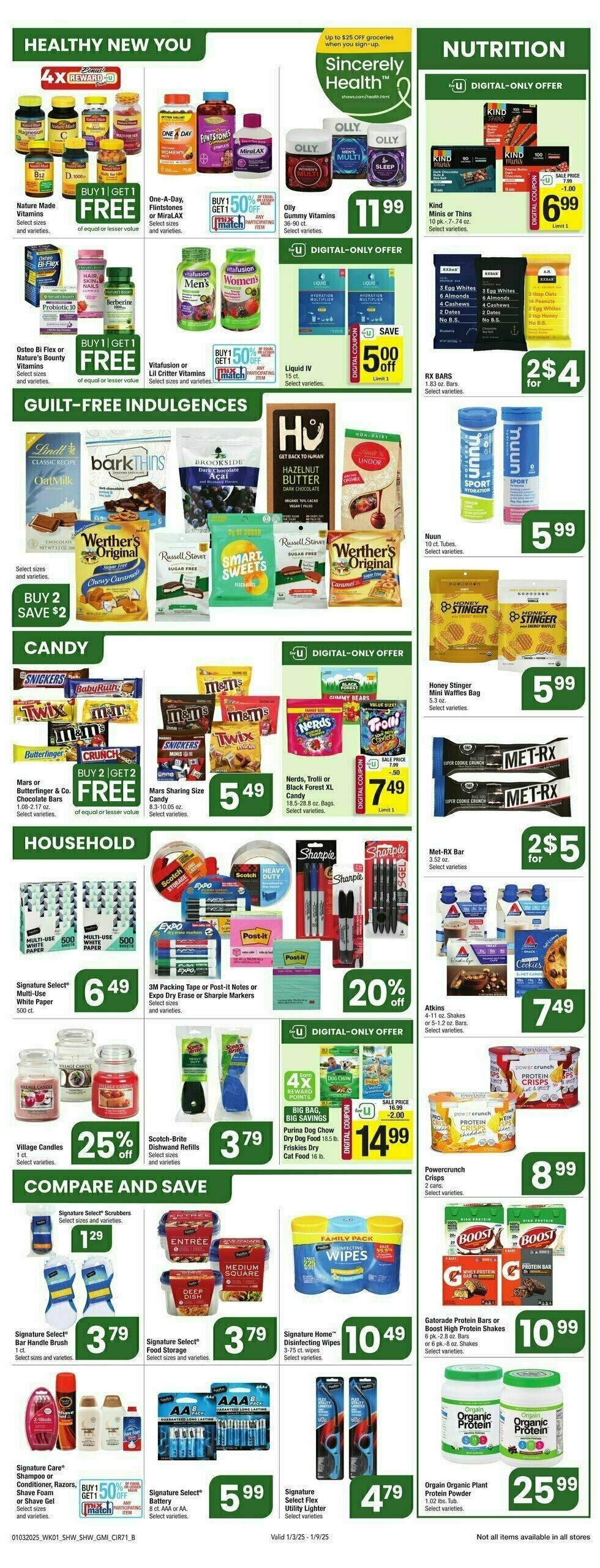 Shaw's Weekly Ad from January 3