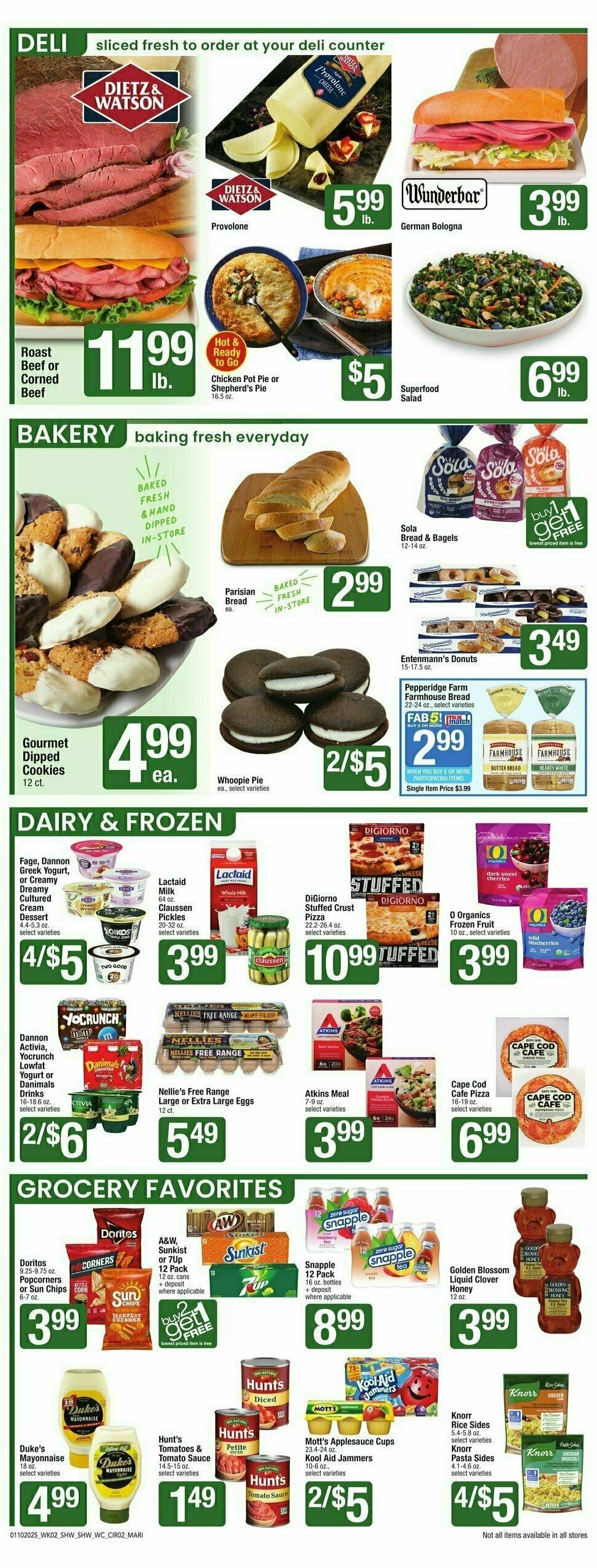 Shaw's Weekly Ad from January 10