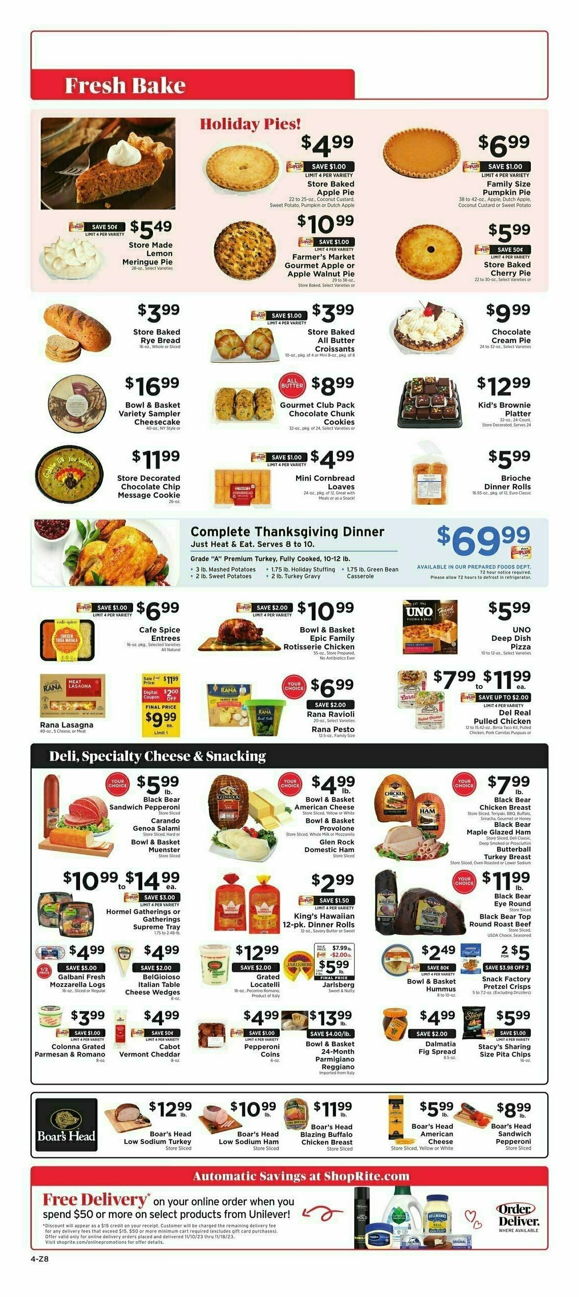 ShopRite Weekly Ad from November 10