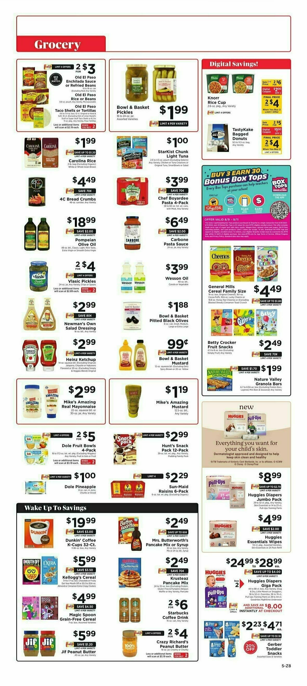 ShopRite Weekly Ad from August 9