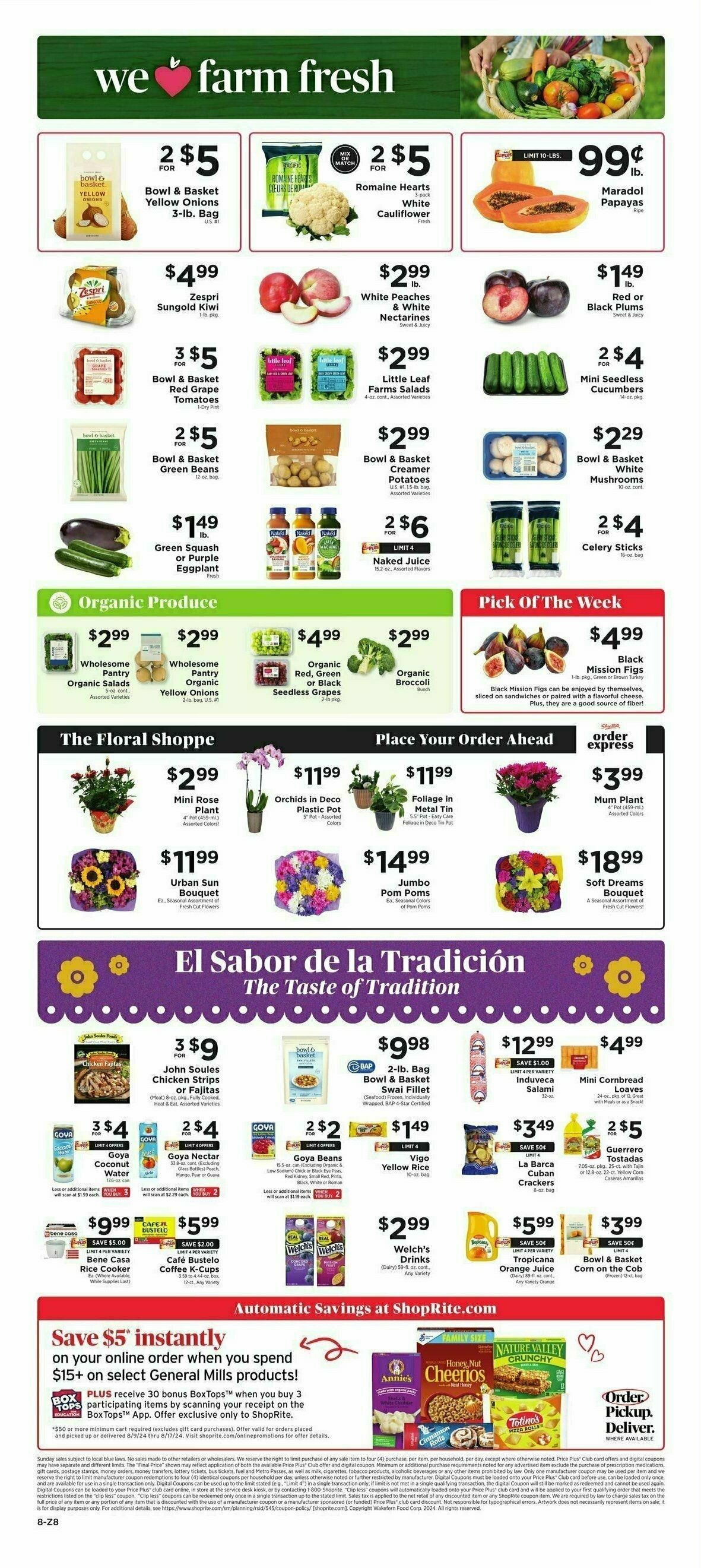 ShopRite Weekly Ad from August 9