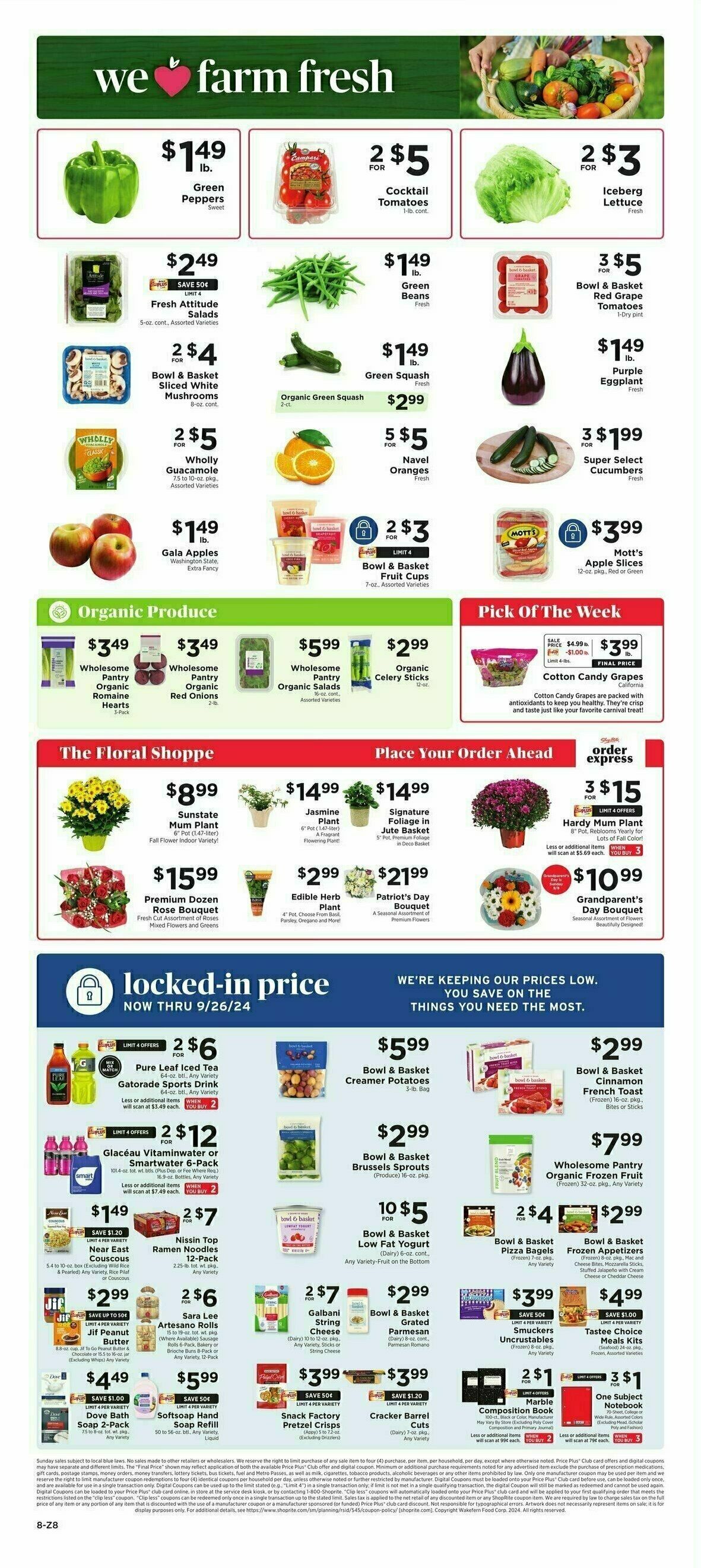 ShopRite Weekly Ad from August 30