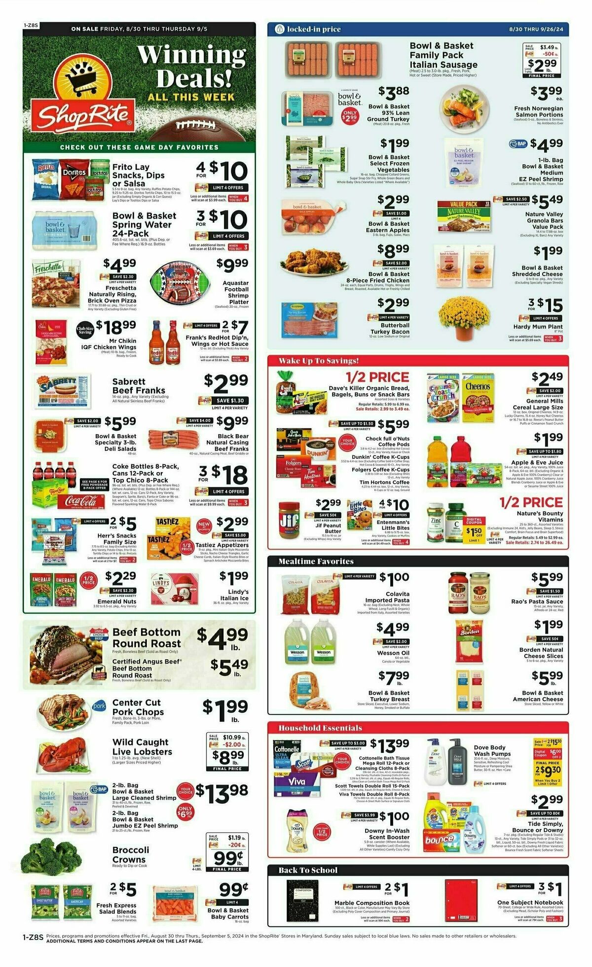 ShopRite Weekly Ad from August 30