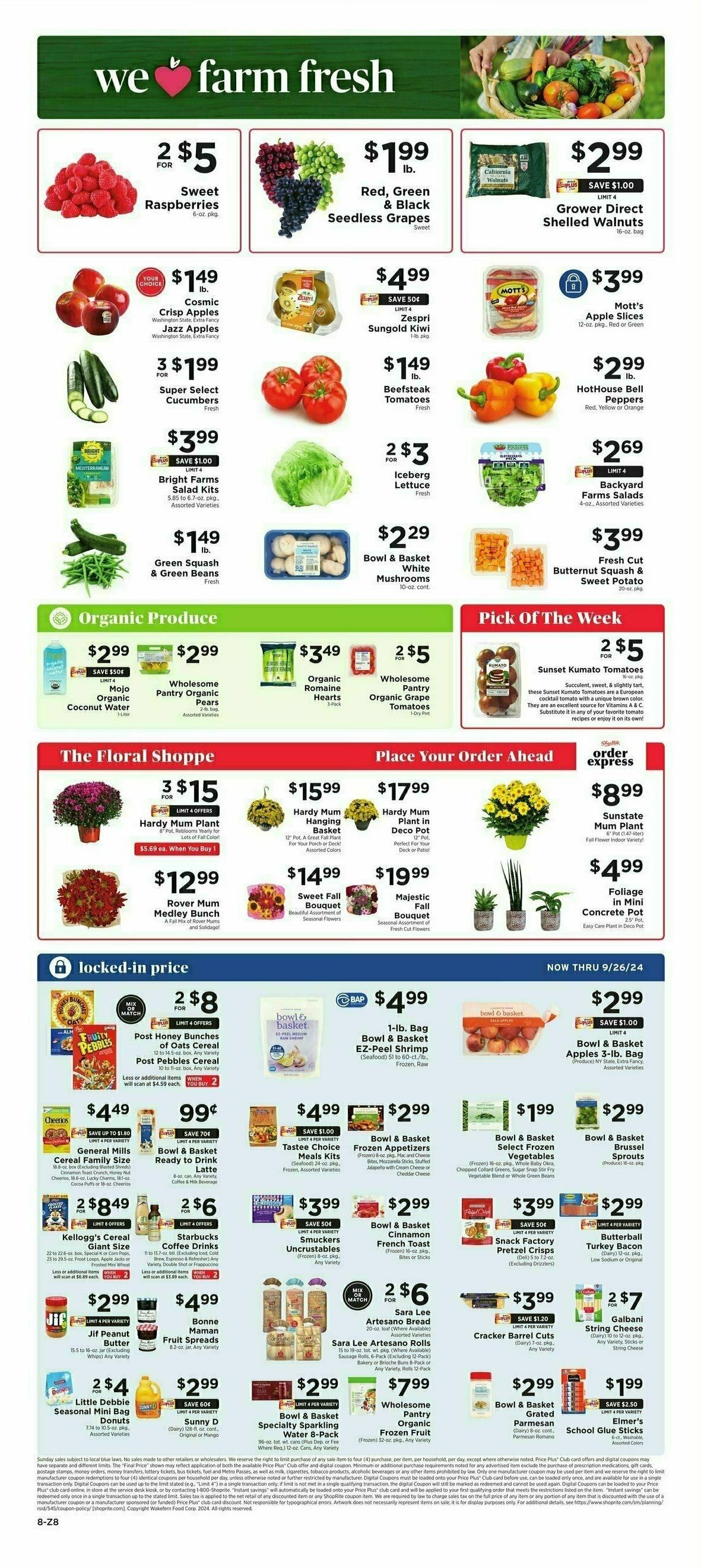 ShopRite Weekly Ad from September 13