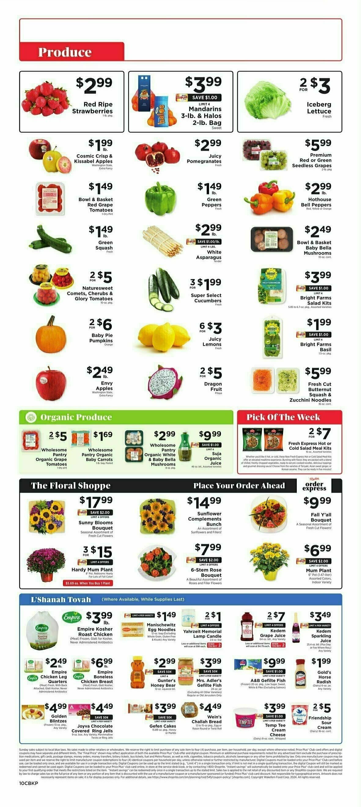 ShopRite Weekly Ad from September 27