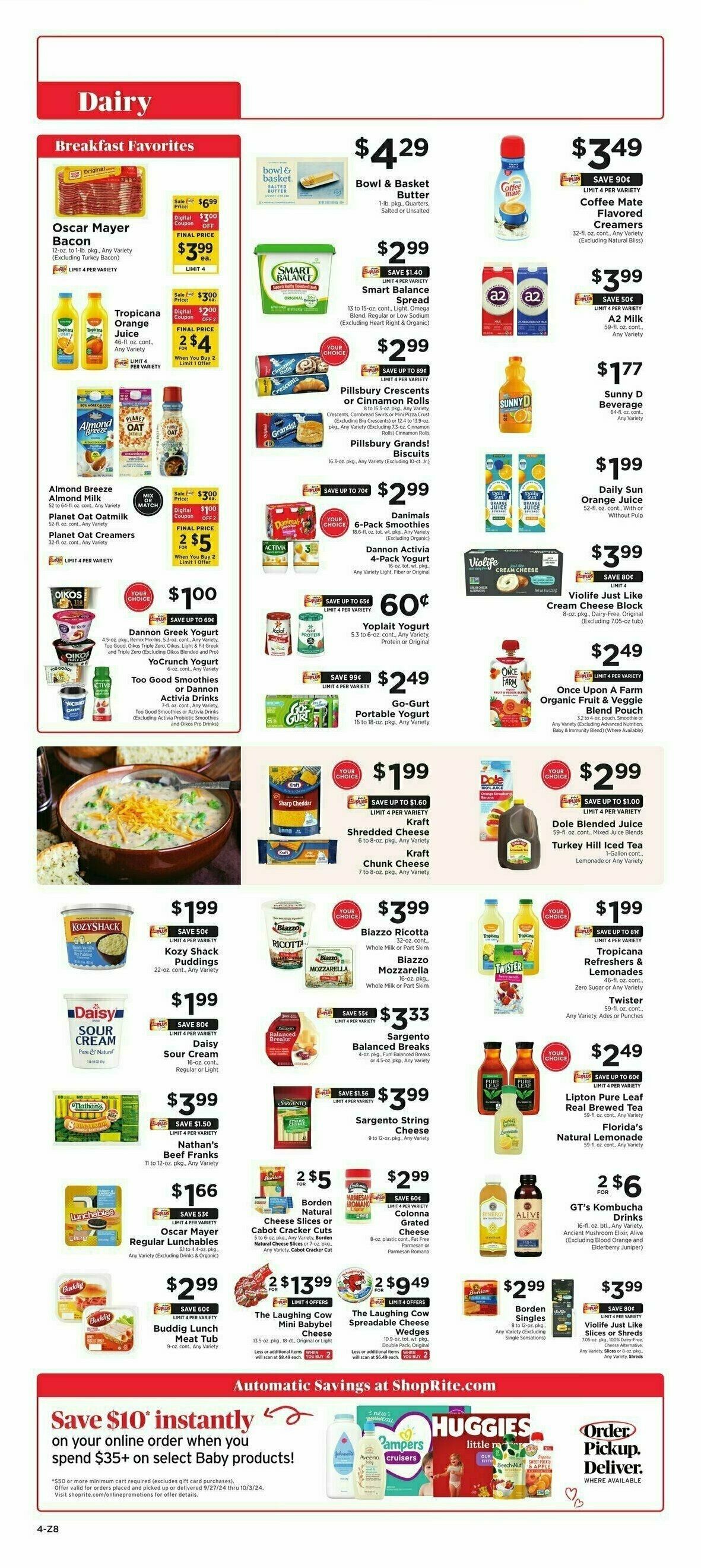 ShopRite Weekly Ad from September 27