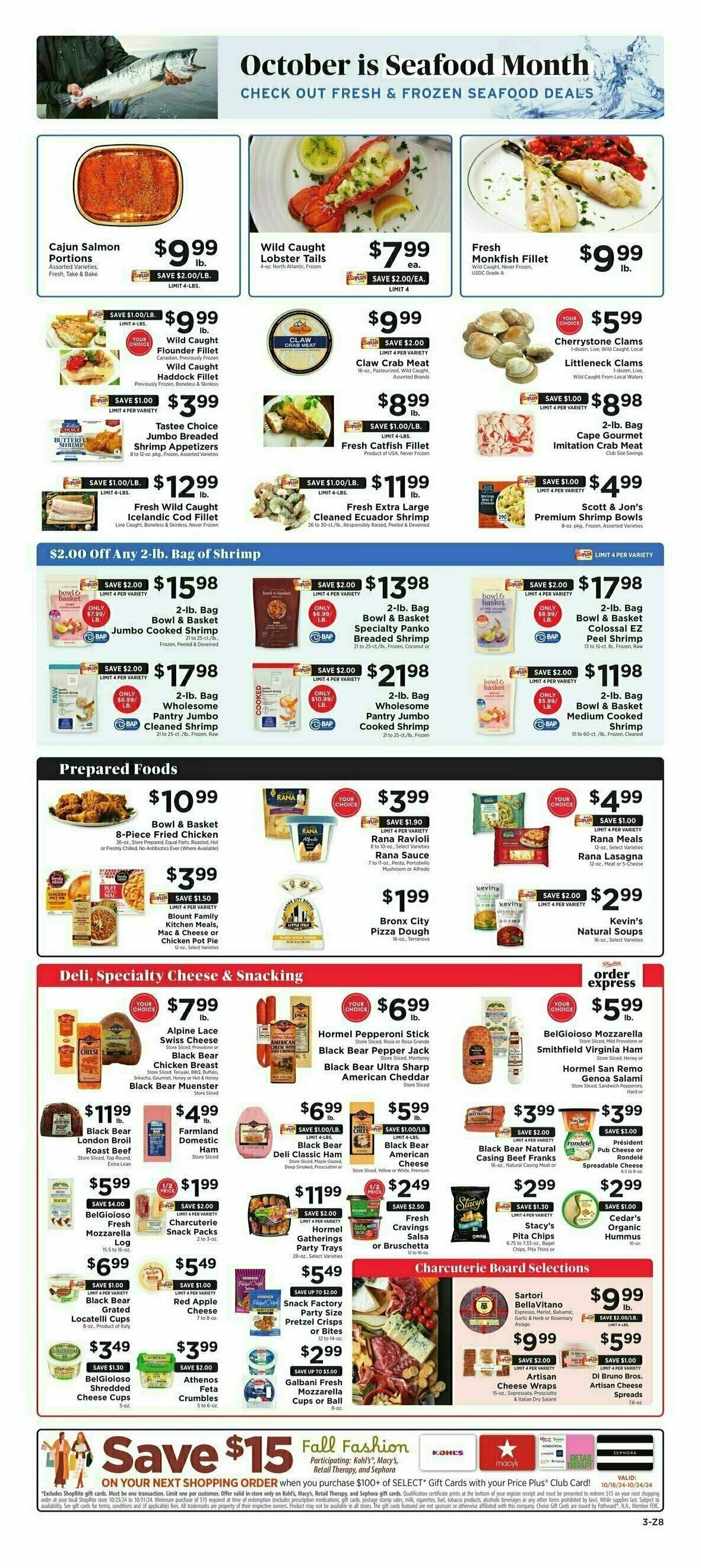 ShopRite Weekly Ad from October 18