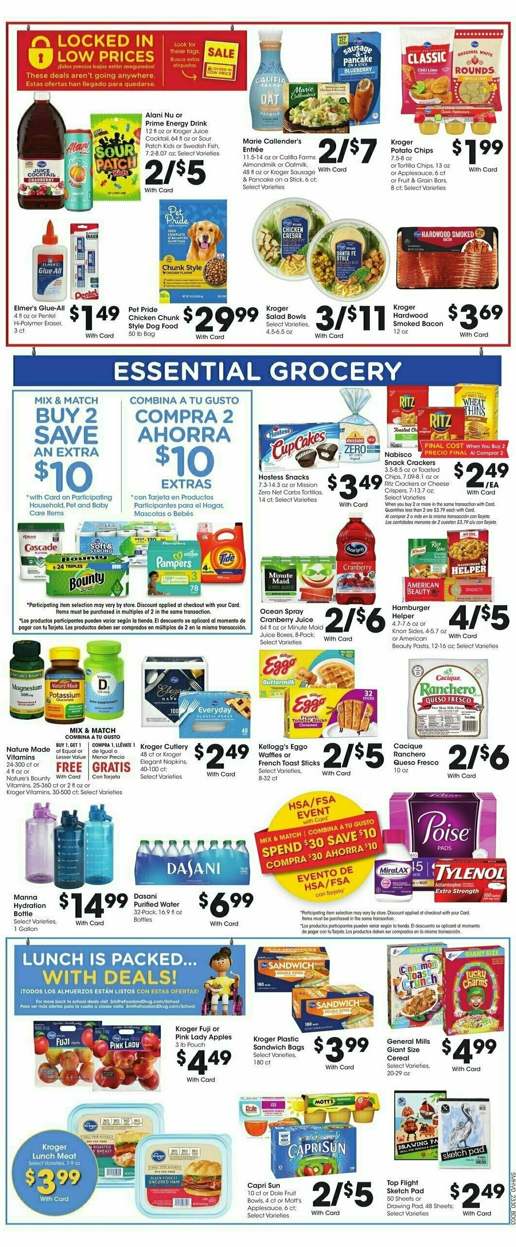 Smith's Weekly Ad from August 23