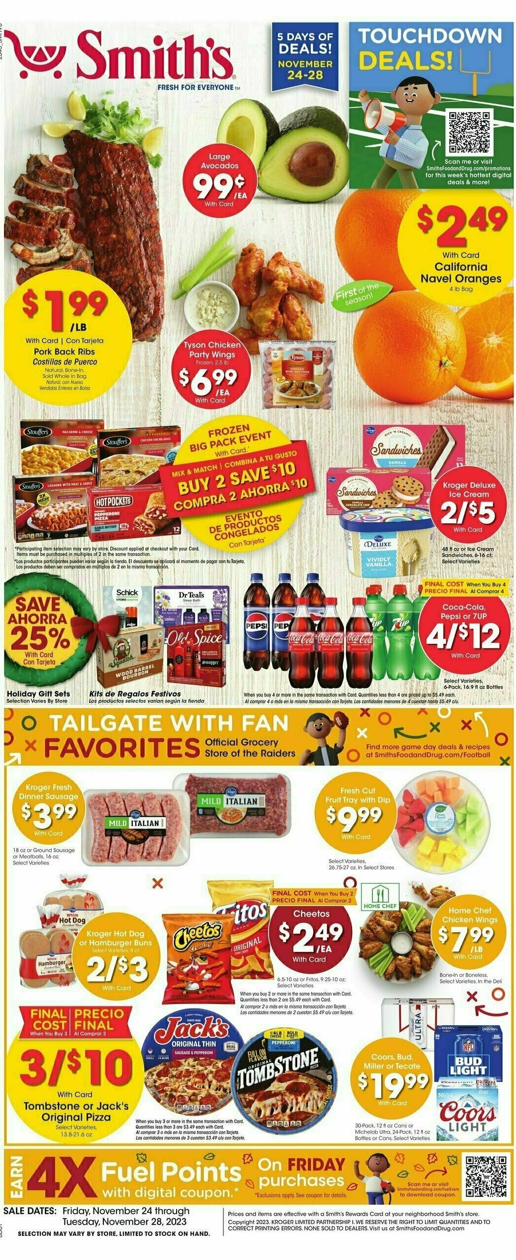 Smith's Weekly Ad from November 24