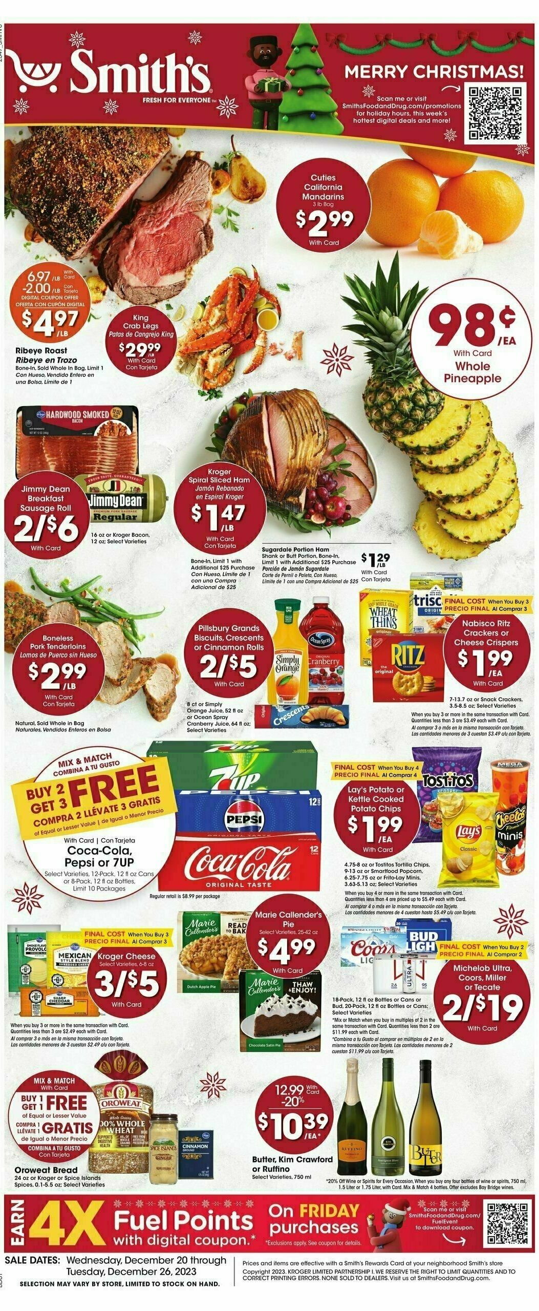 Smith's Weekly Ad from December 20