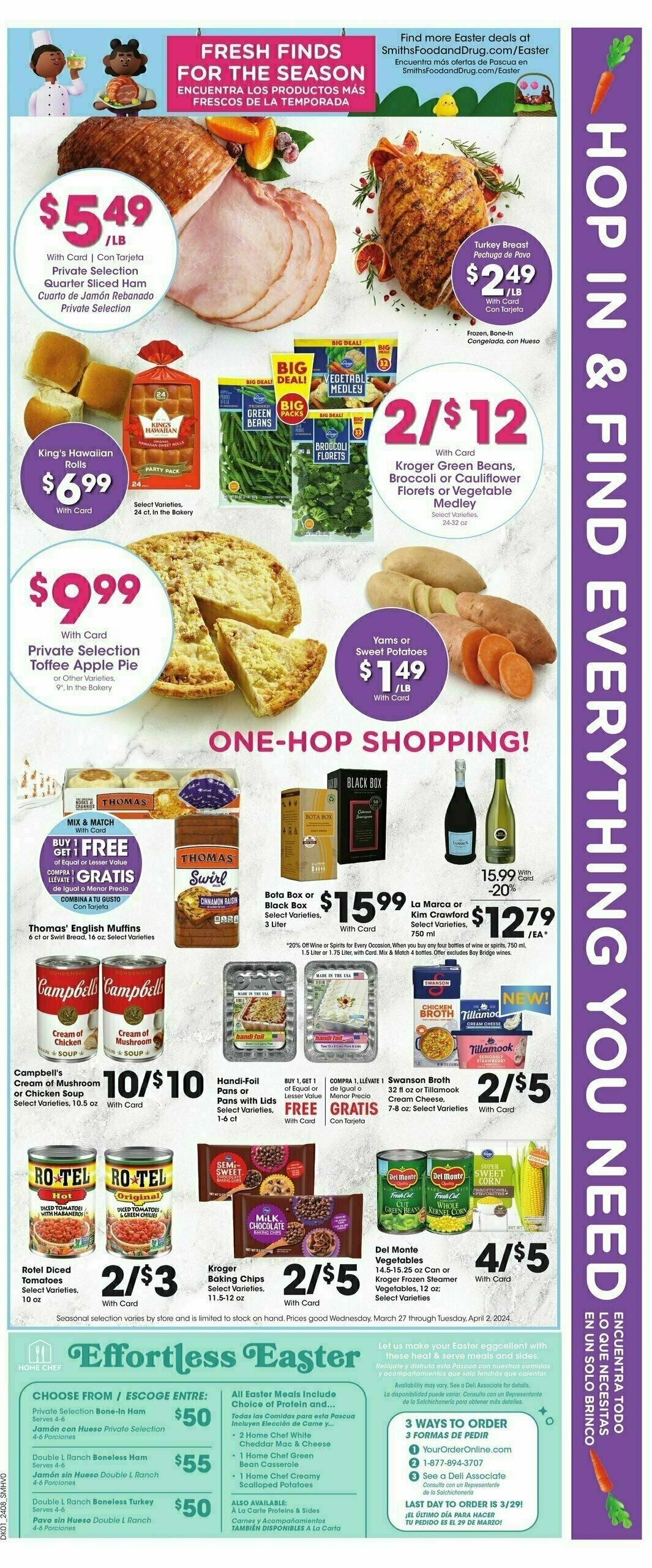 Smith's Weekly Ad from March 27