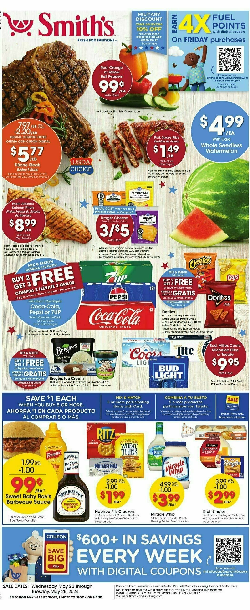 Smith's Weekly Ad from May 22