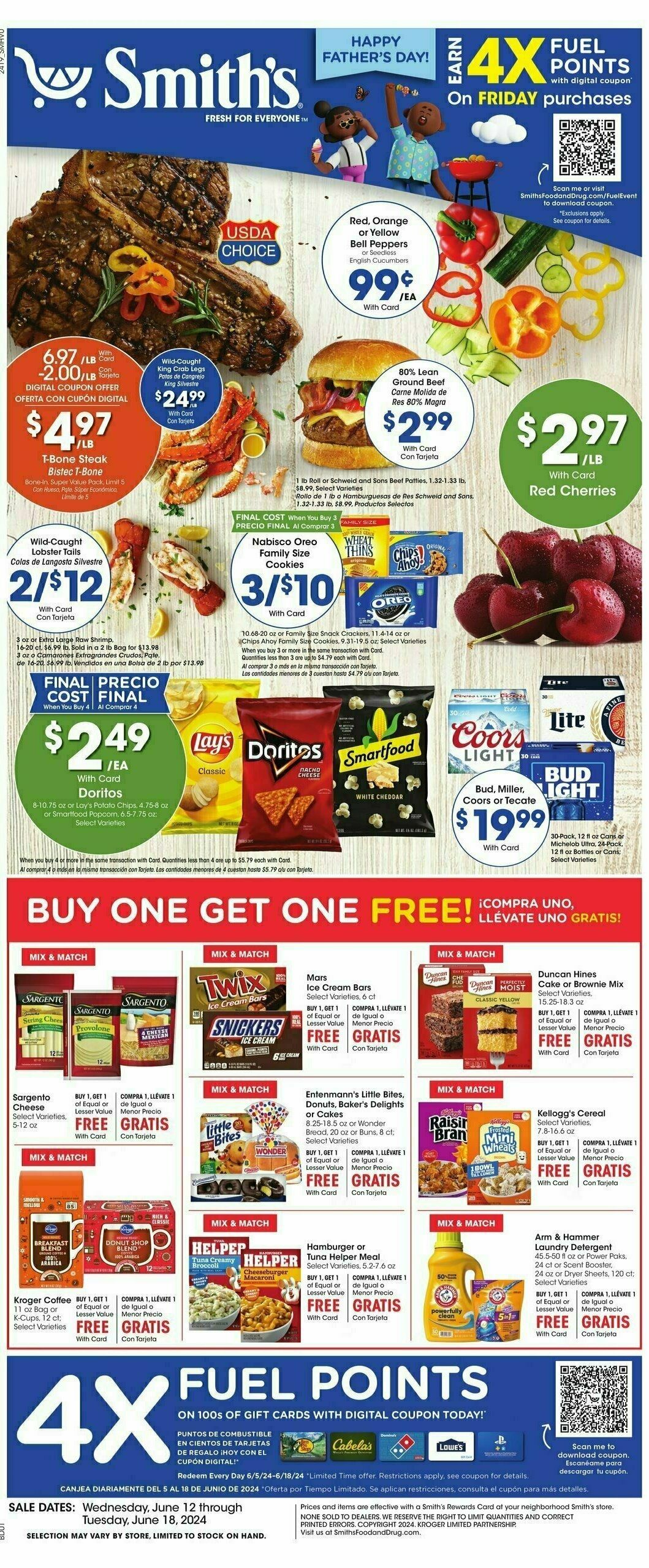 Smith's Weekly Ad from June 12