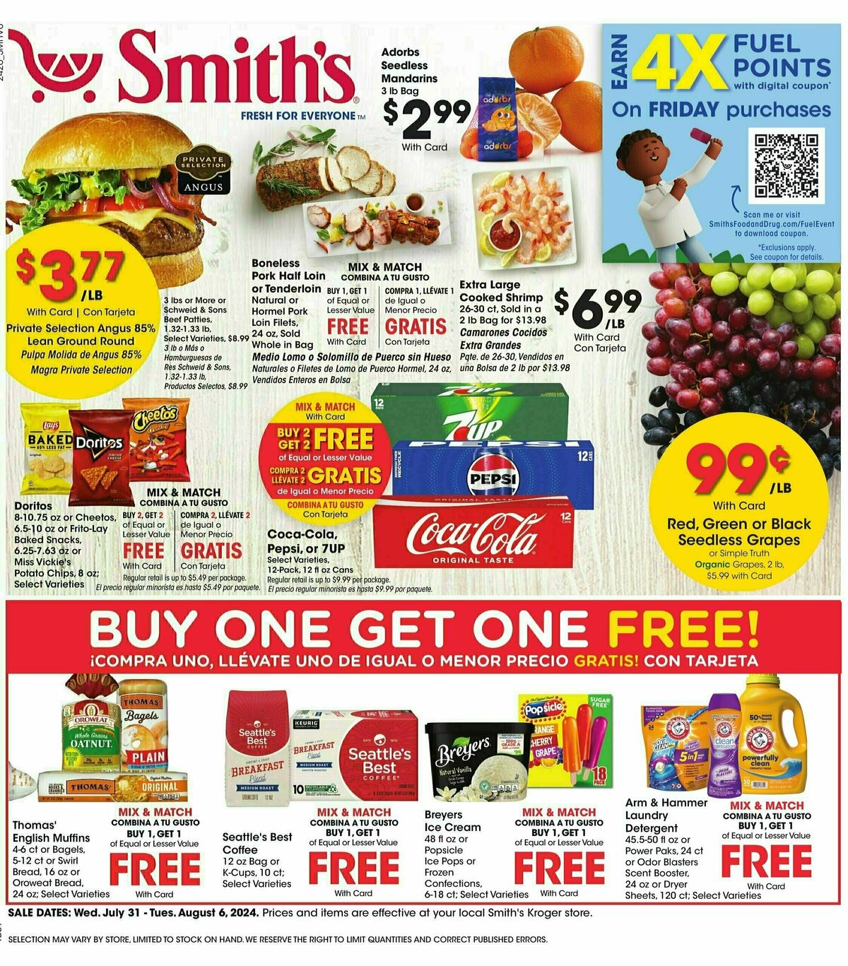 Smith's Weekly Ad from July 31