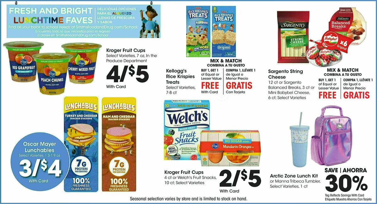 Smith's Weekly Ad from July 31