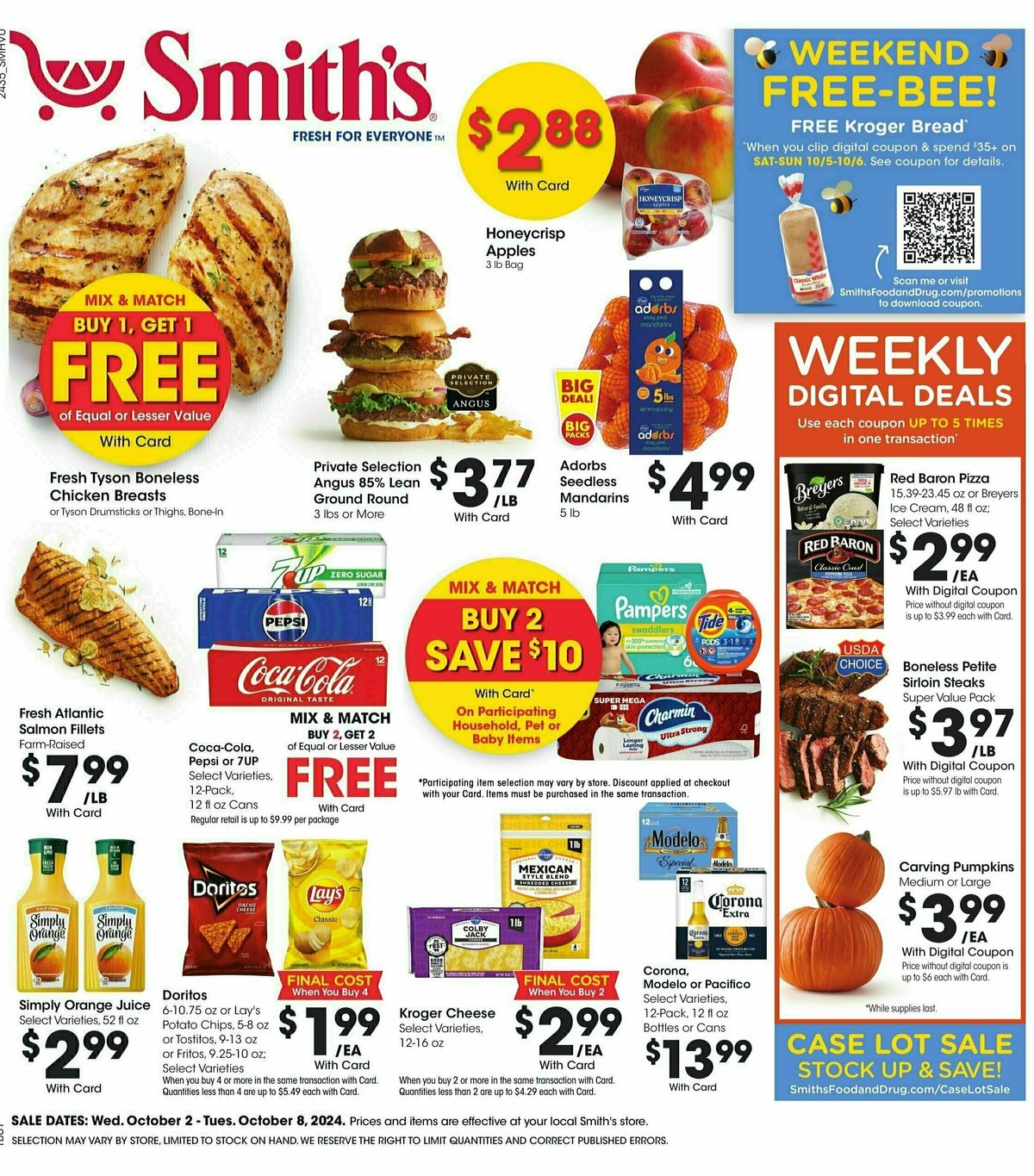 Smith's Weekly Ad from October 2