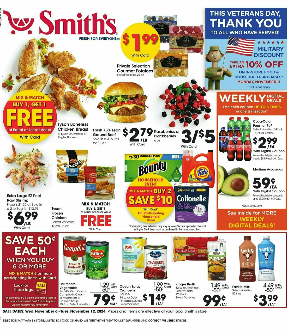 Smith's Weekly Ad from November 6