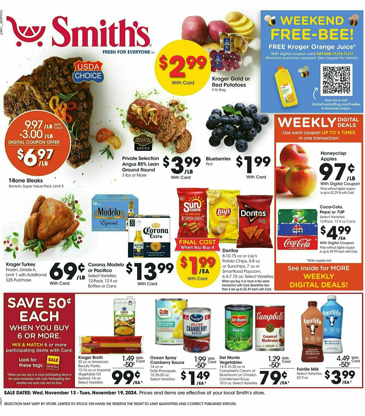 Smith's Weekly Ad from November 13