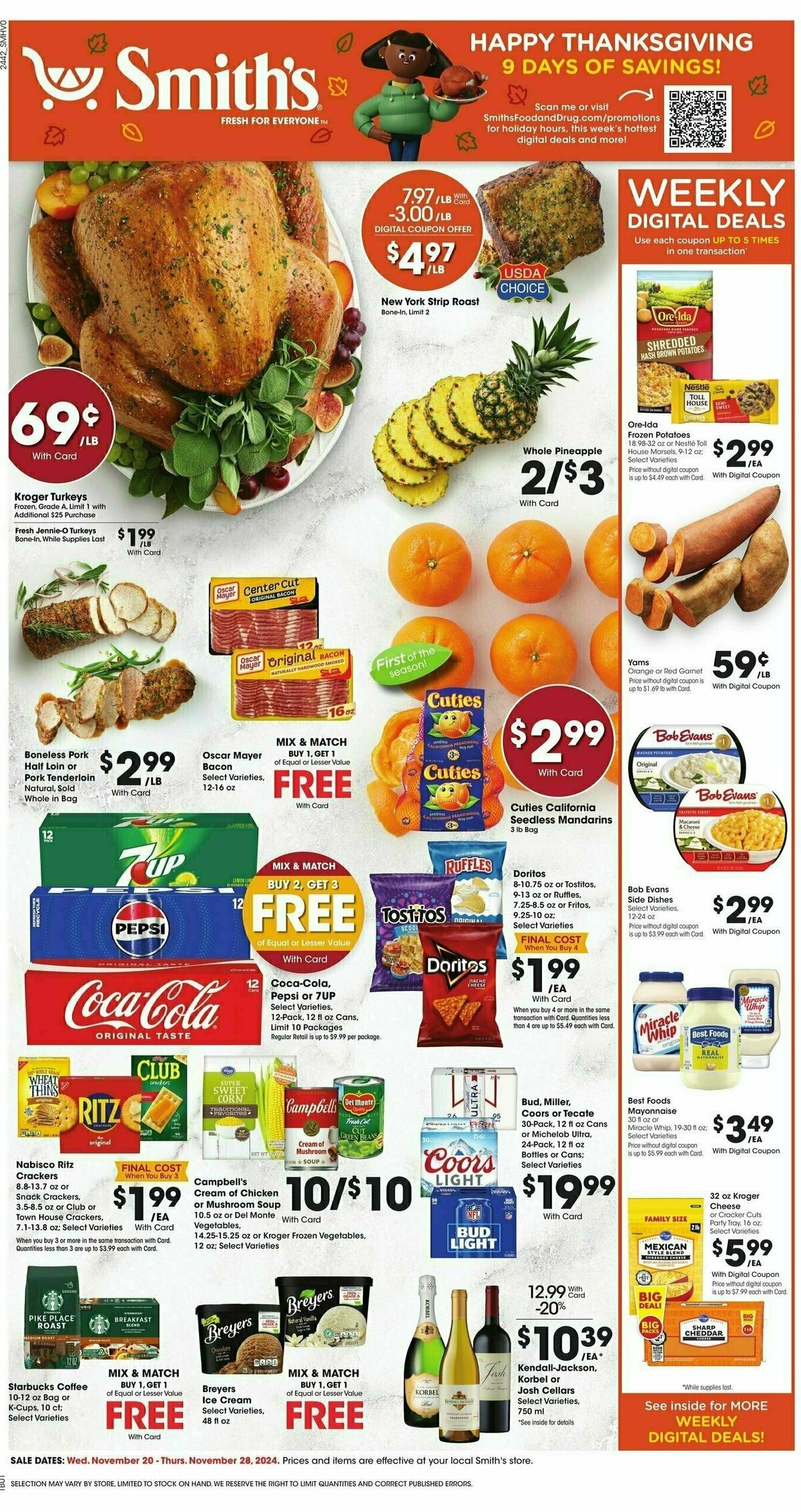 Smith's Weekly Ad from November 20