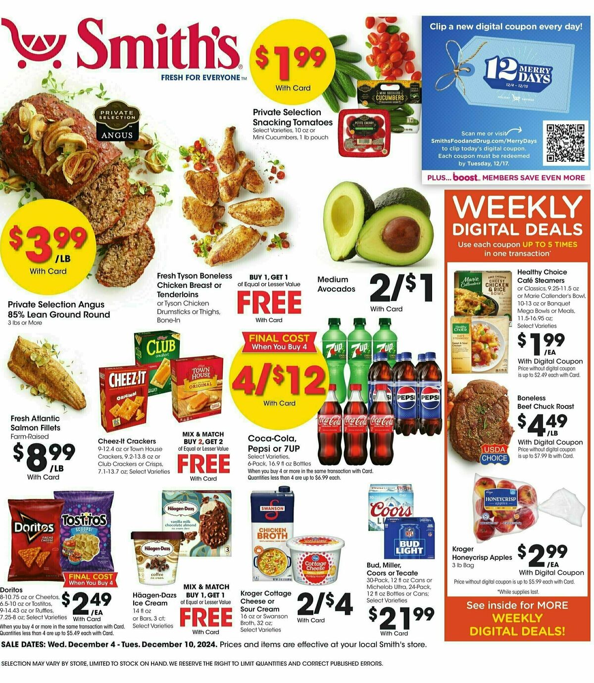 Smith's Weekly Ad from December 4