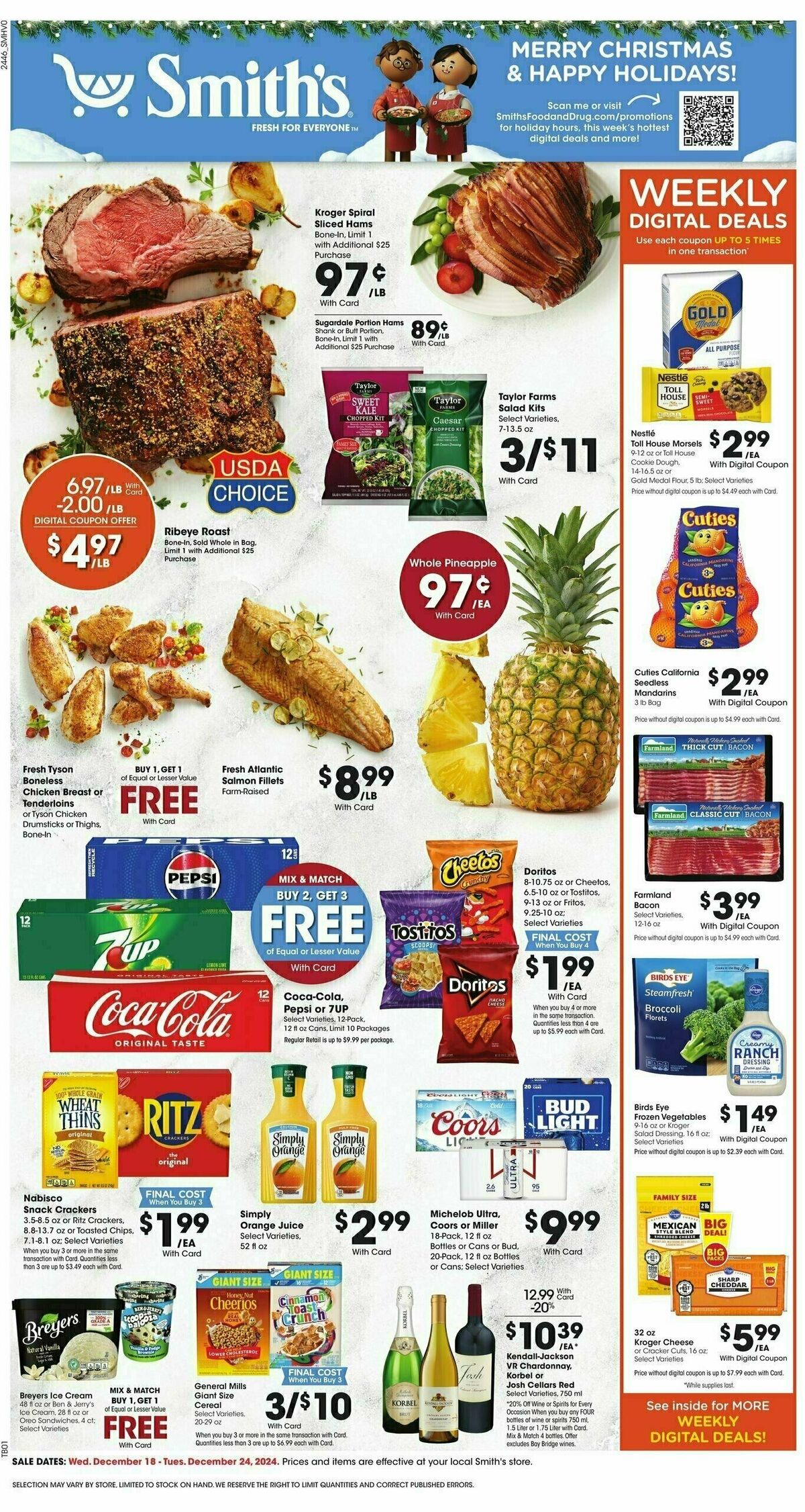 Smith's Weekly Ad from December 18